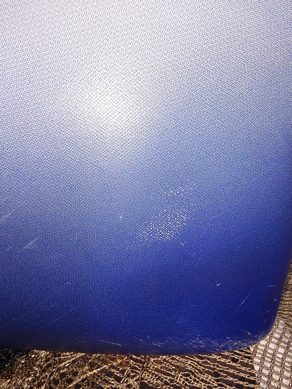 Coach Gradient Tote F30561 Ombre Blue and White Tote Bag with Tan Trim - Picture 10 of 16